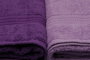 Aucune Juego de 4 toallas de baño - 70 x 140 cm - Morado